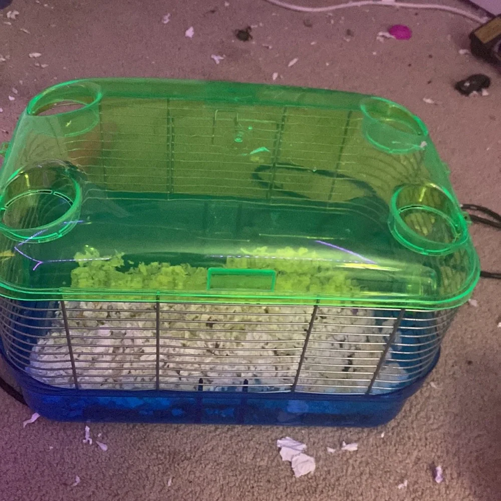Hamster cage for starters.